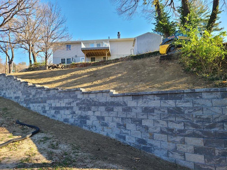 Residential retaining wall
