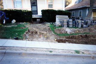 Residential retaining wall