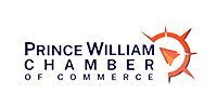 Prince William Chamber of Commerce logo with text and an orange compass design.