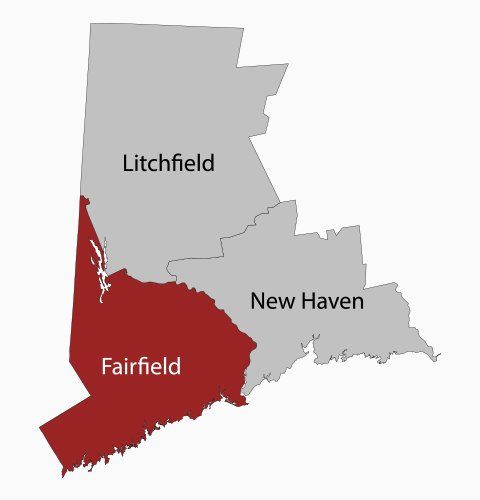 Fairfield County Cleanouts Service Area Map