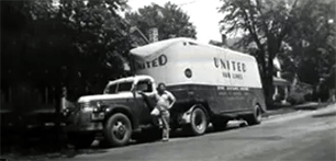 Miller Brothers Self Storage old photo of service truck