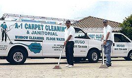 A-1 Janitorial Service vans