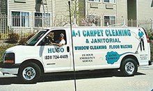 A-1 Janitorial Service van