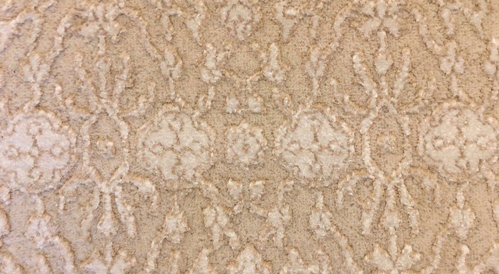 Close-up view of transitional style rug