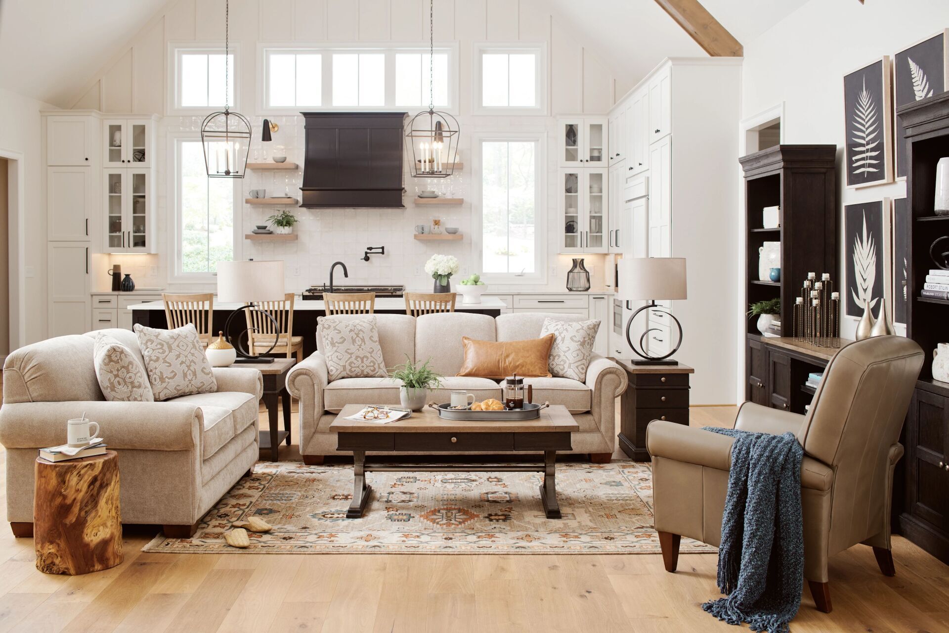 Elegant sofa and chairs