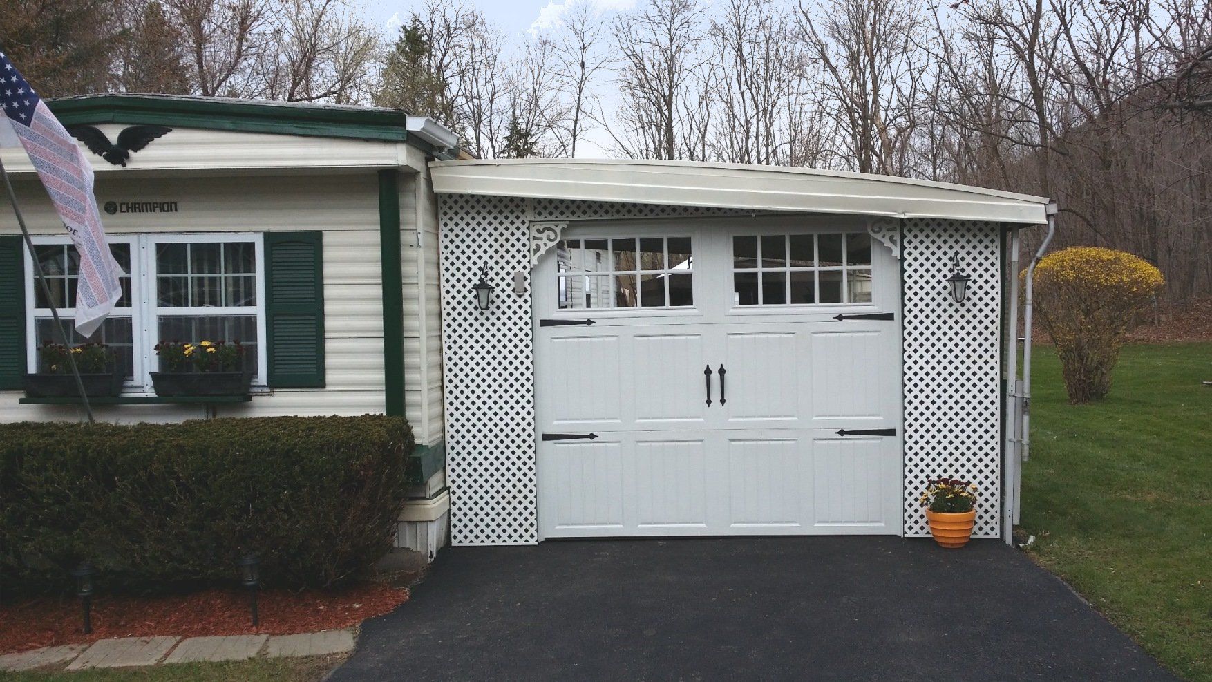 Residential garage door