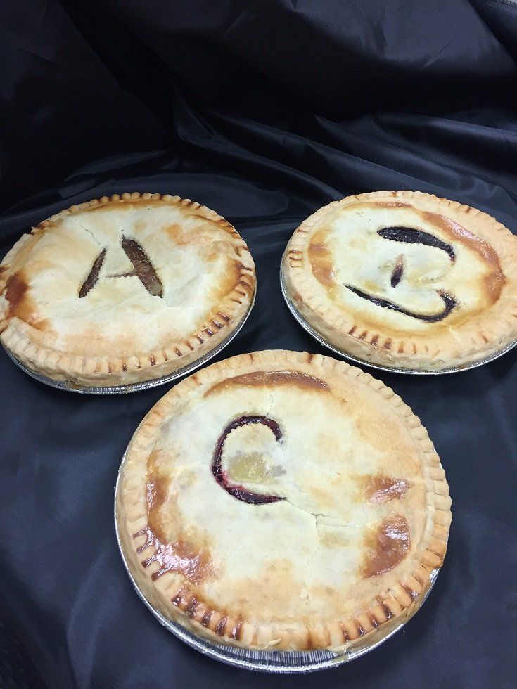 Apple, Blueberry, and Cherry Pies