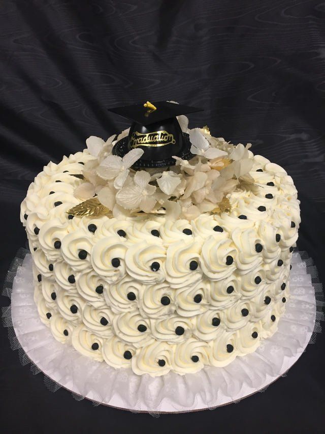 Graduation Infinity Rose with dots  cakes