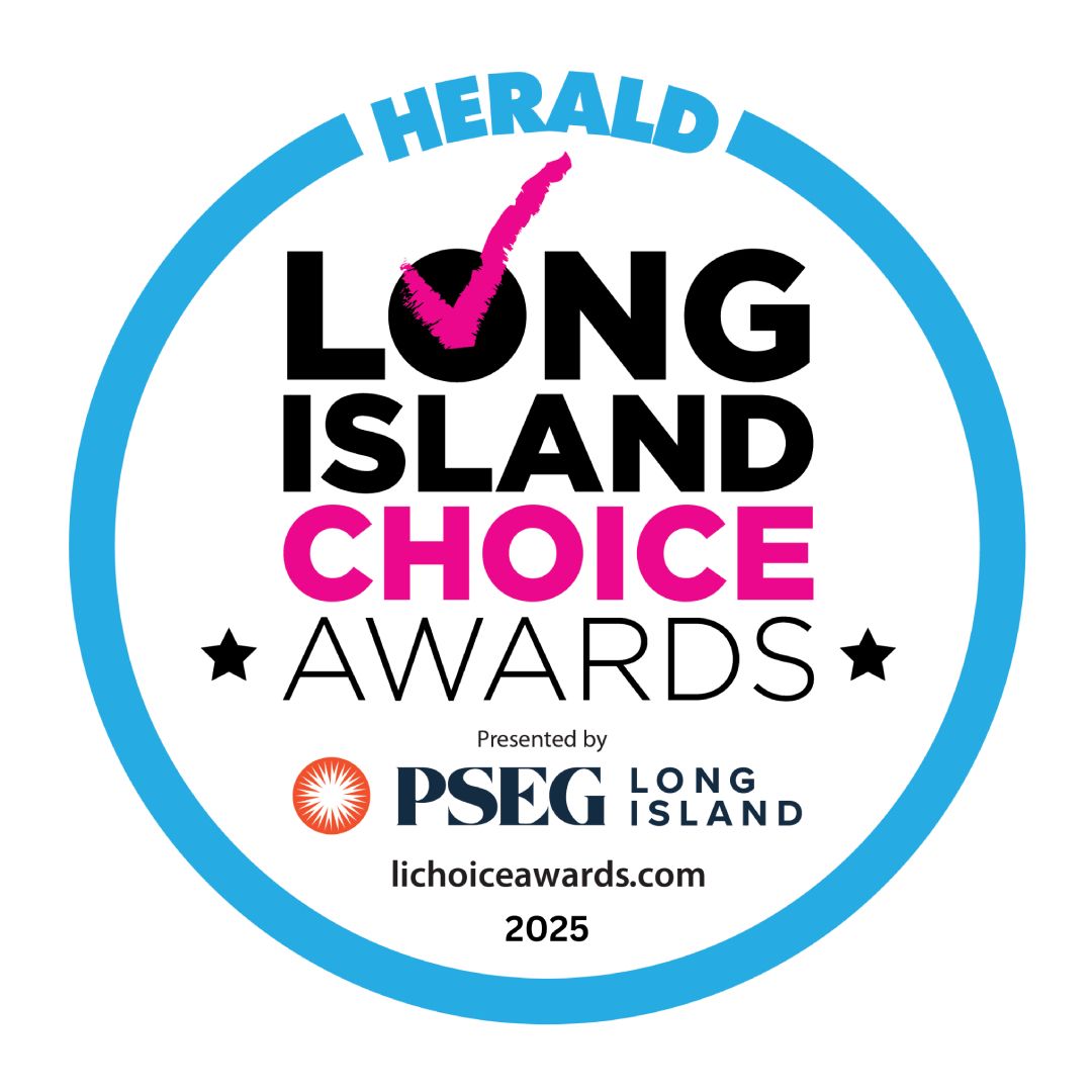Long Island Choice Awards logo. Blue circle with text: