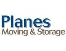 Planes Moving & Storage logo: blue 