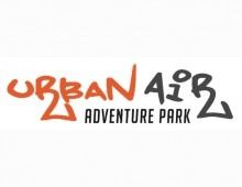 Urban Air Adventure Park logo in orange and gray text.