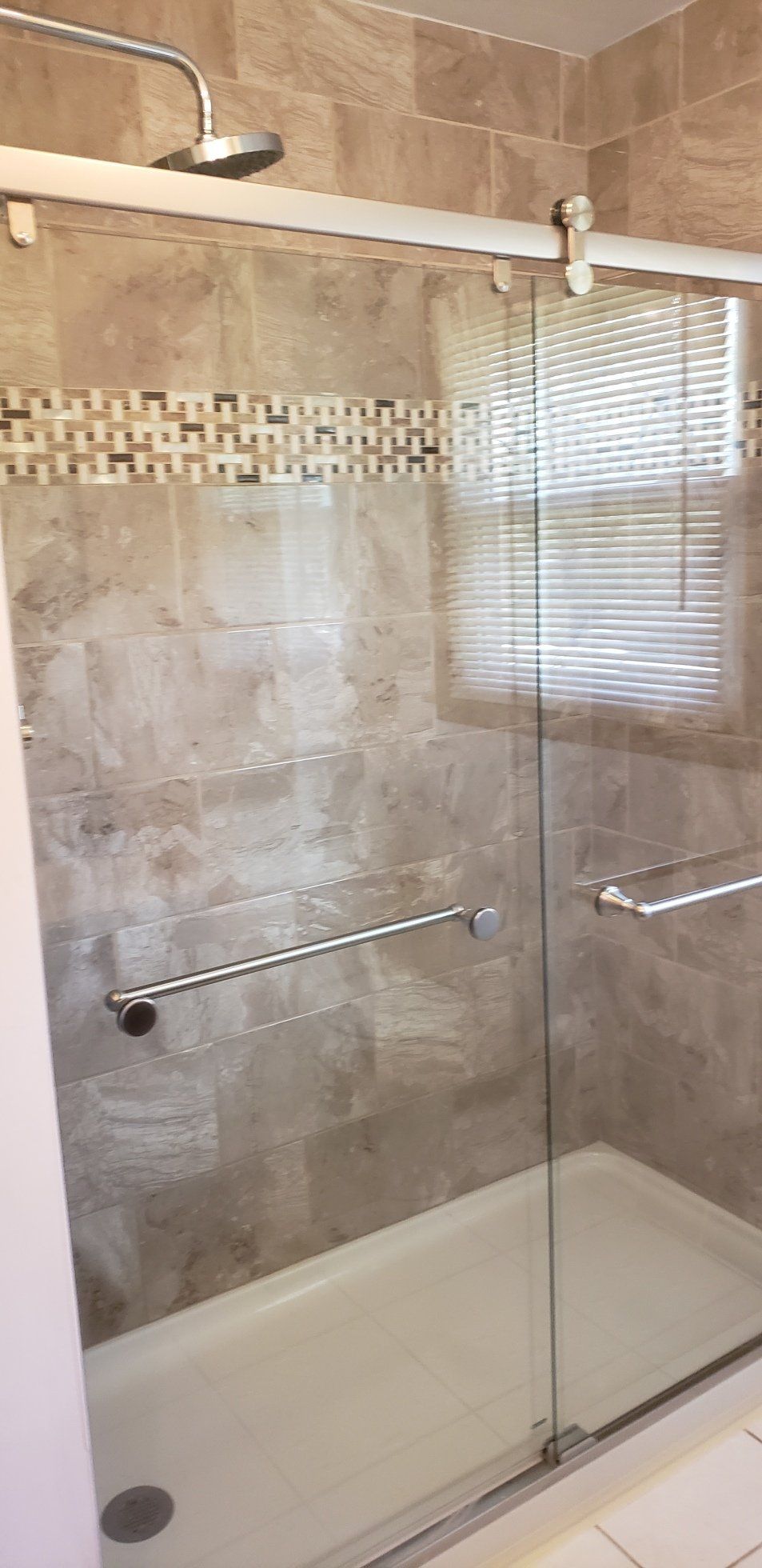 Shower glass door