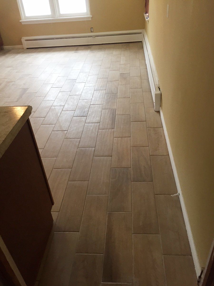 Remodeled kitchen floor