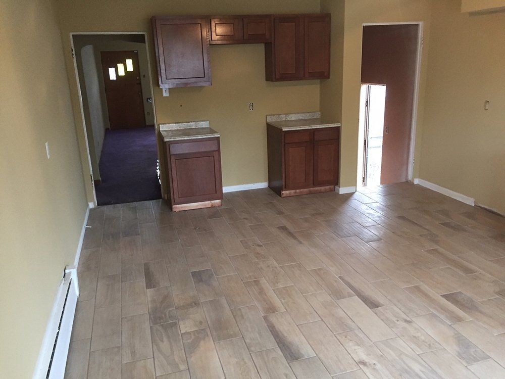 Remodeled kitchen floor