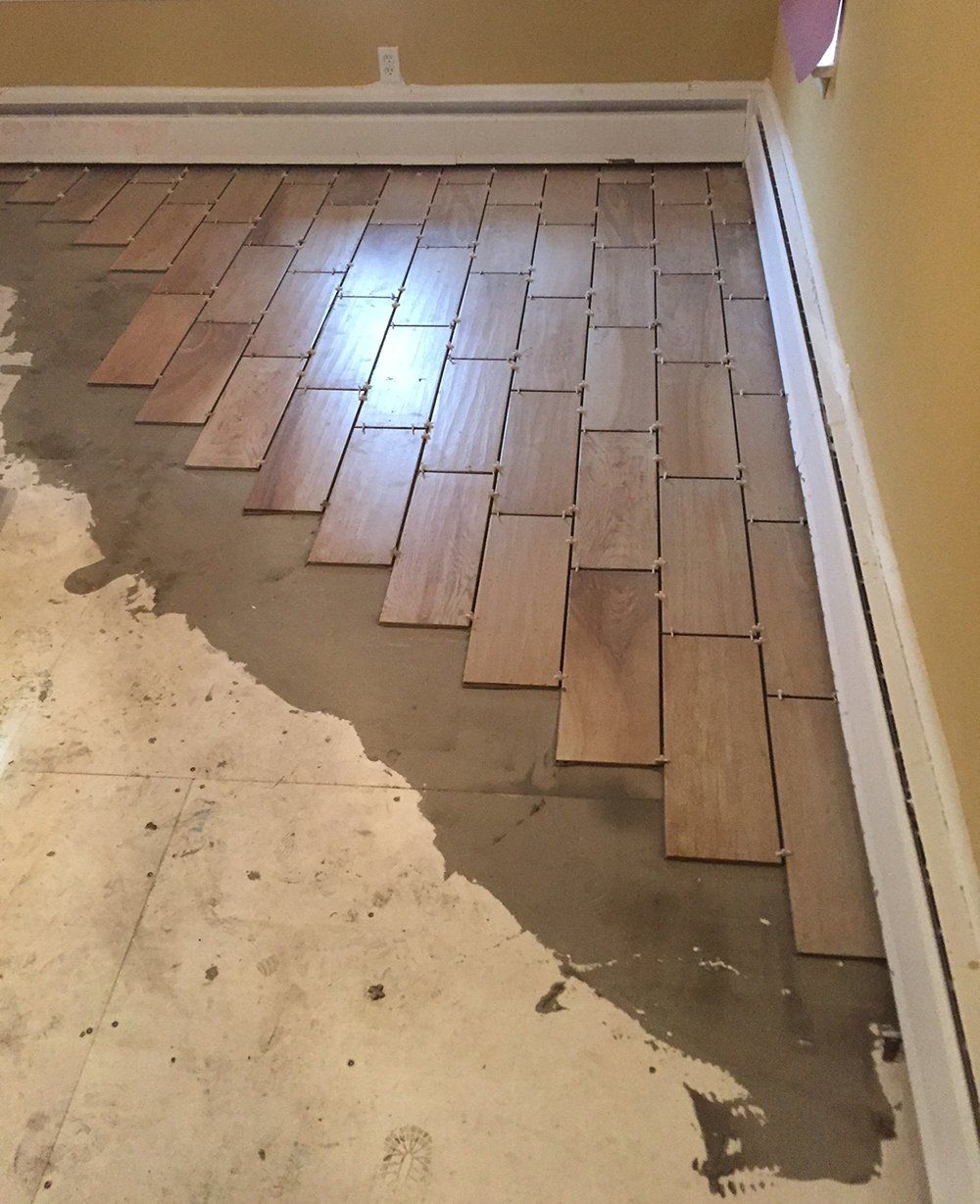 Kitchen floor before