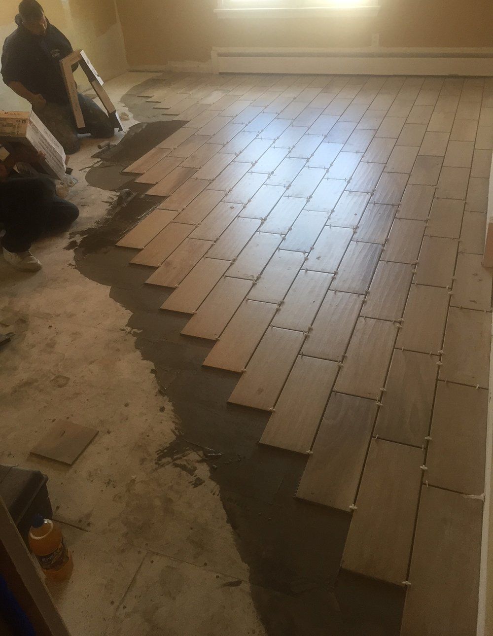 Kitchen floor before