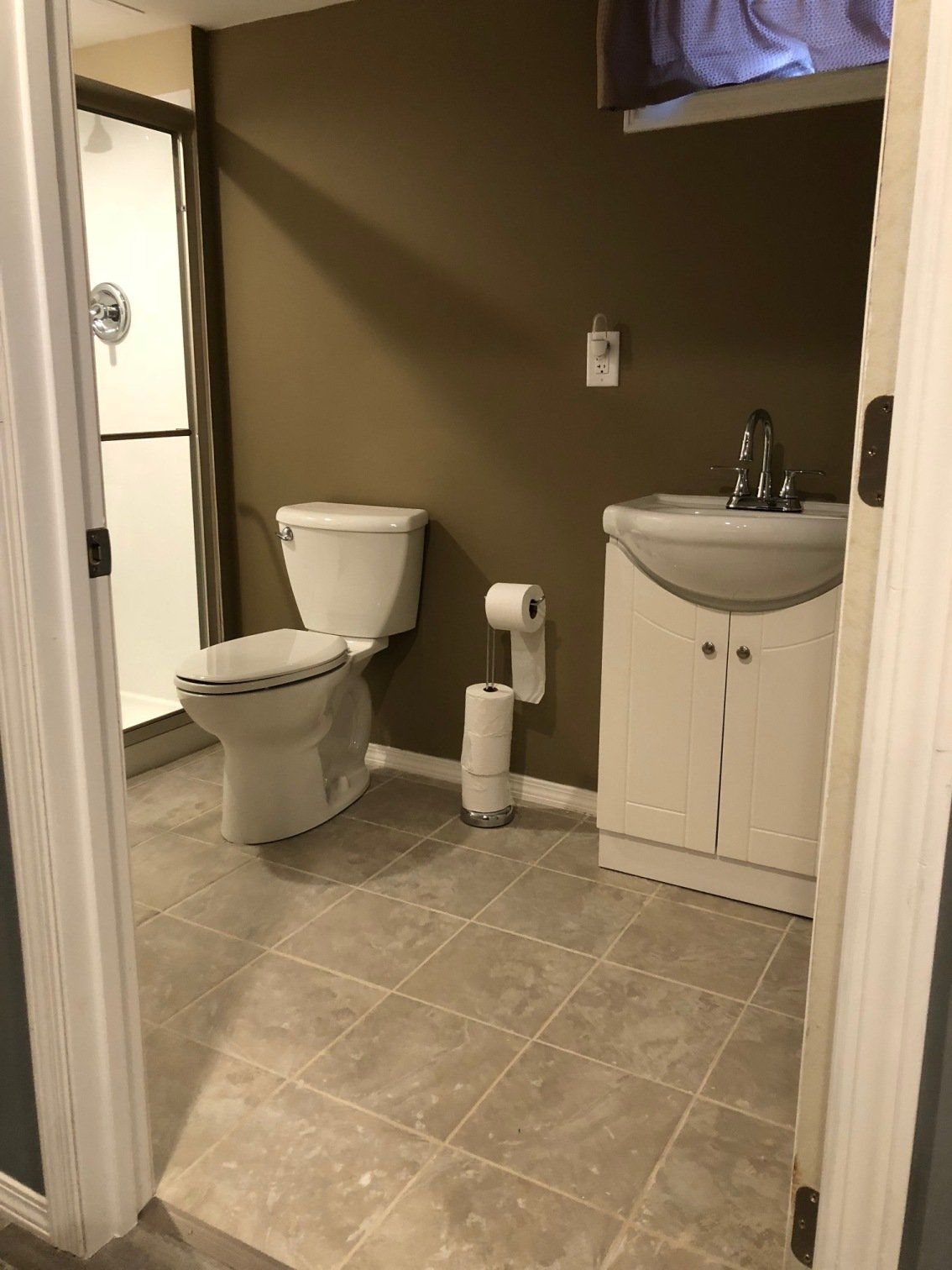 Newly installed bathroom