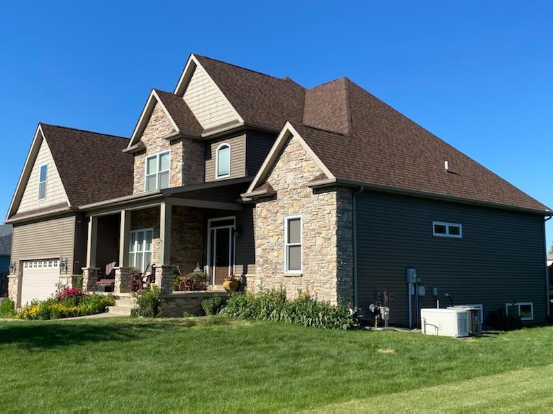 Newly installed roof