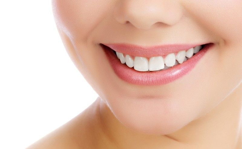 White, healthy teeth