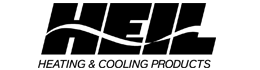 Logo for HEL Heating & Cooling Products, with stylized