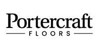 Portercraft Floors logo: Black text with 