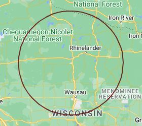 Ashwipe-WI Chimney Sweeps LLC's service area map