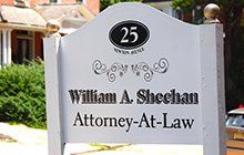 William A Sheehan sign