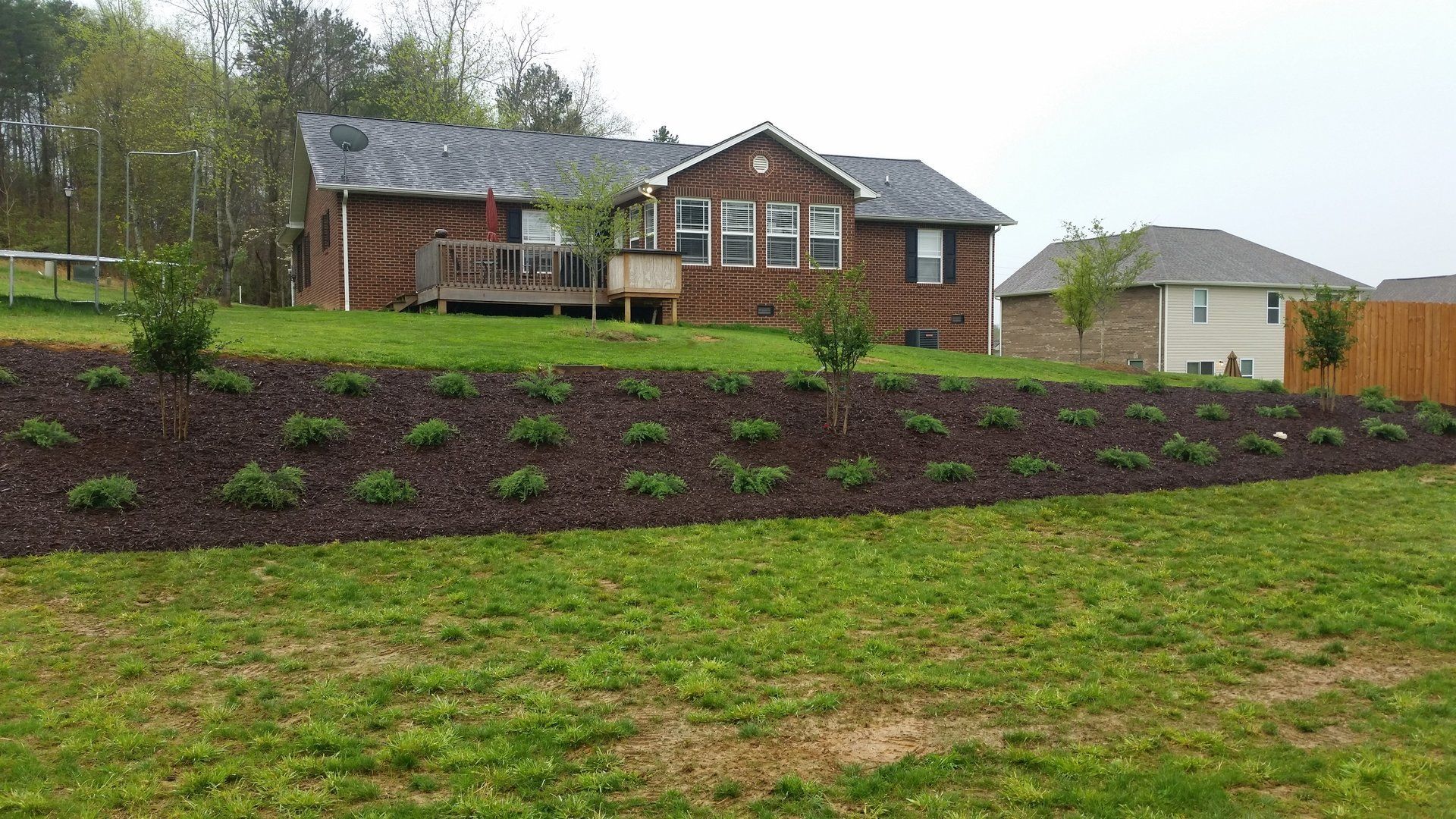 Well maintained lawn