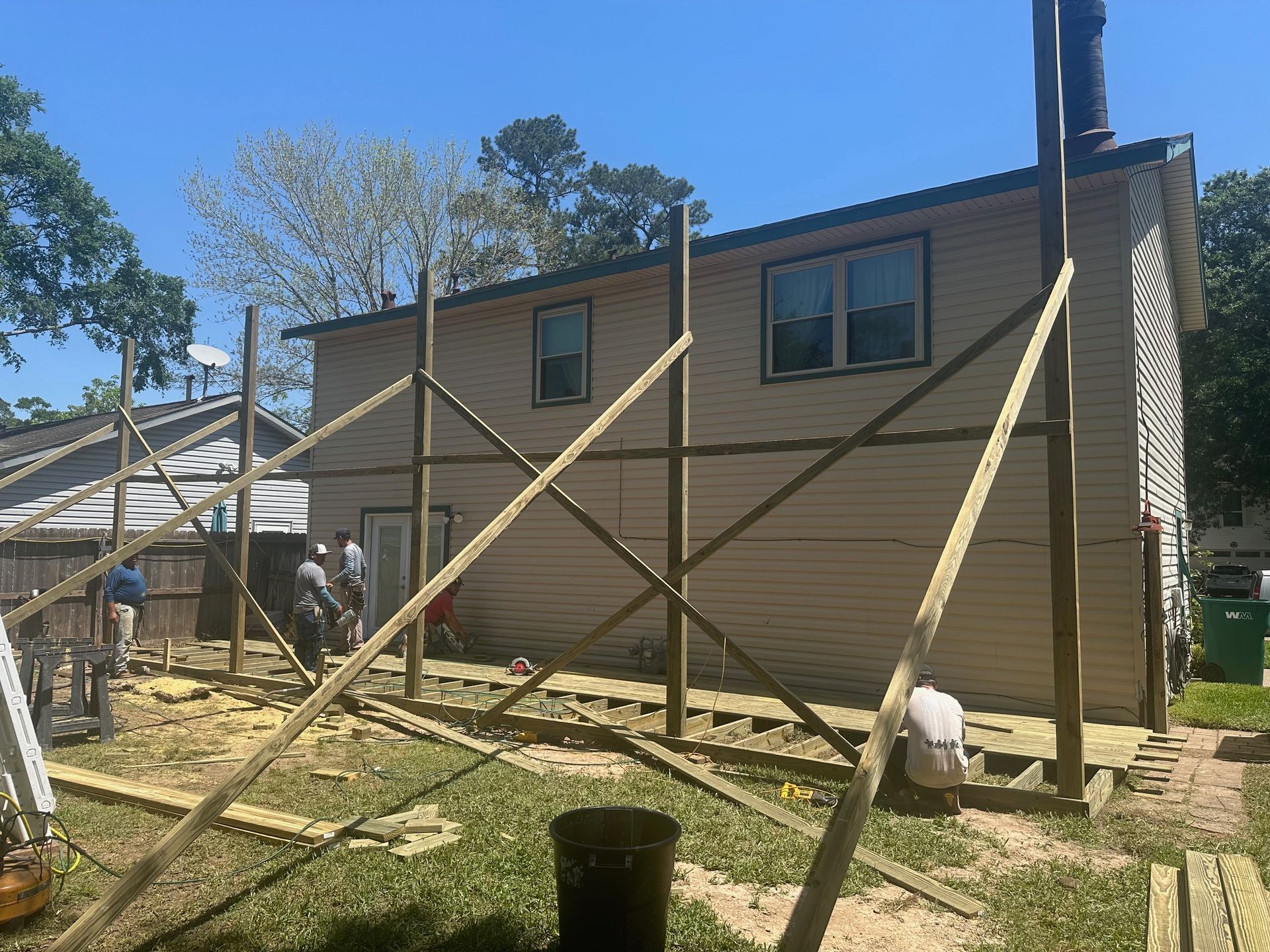 Back patio build