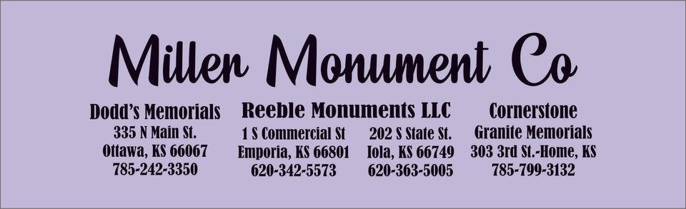 Memorial Monuments | Ottawa, KS