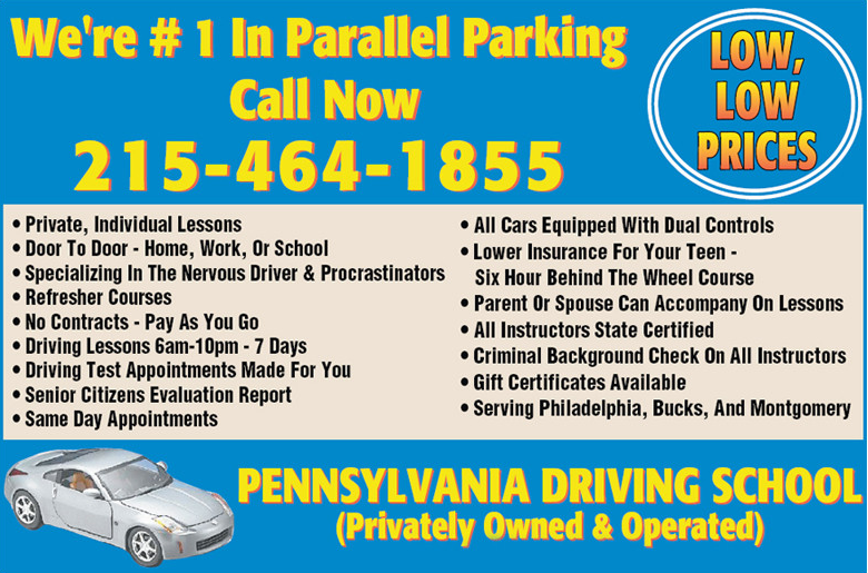 Pennsylvania Driving School ads