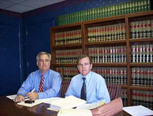 Attorneys inside their office