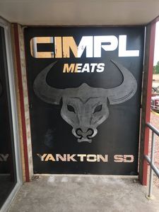 A sign for cimpl meats yankton sd