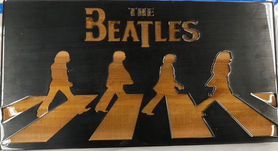 A black box with the beatles on it
