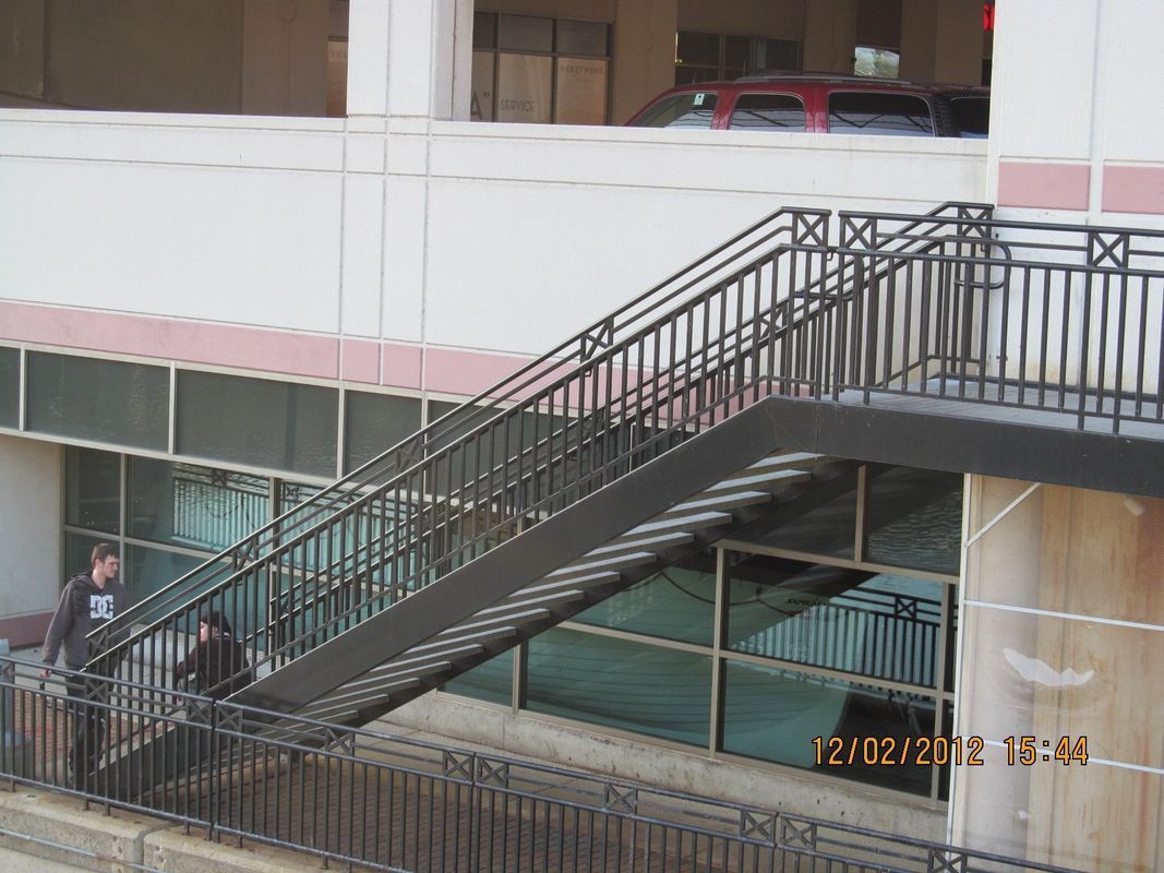A picture of stairs taken on february 2nd 2012