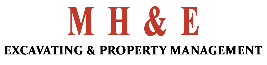 M H & E Excavating & Property Management - logo