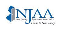 NJAA New Jersey Apartment Association logo with blue text and tagline “Home to New Jersey”