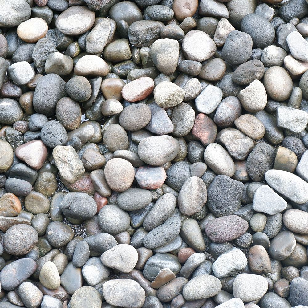 A pile of rocks of different sizes and colors