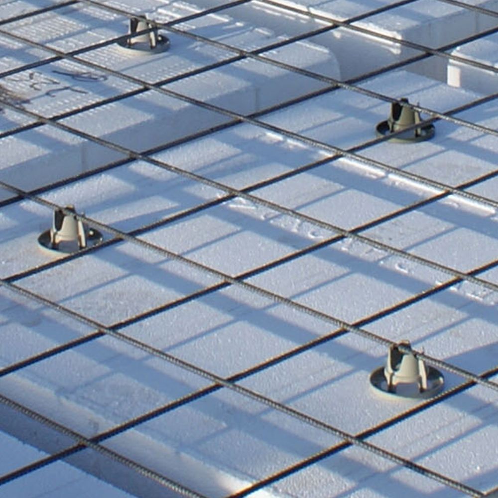 A close-up of steel bar chairs