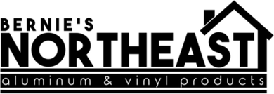 Logo: "Bernie's Northeast" with a house graphic. Below, "aluminum & vinyl products".
