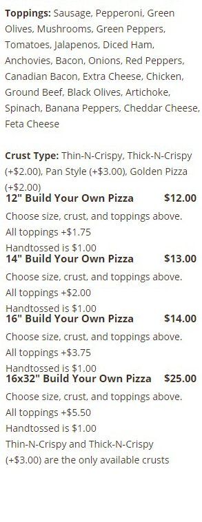 Build Your Own Pizza