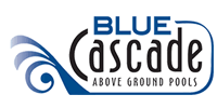 BlueCascade above ground pool line Logo