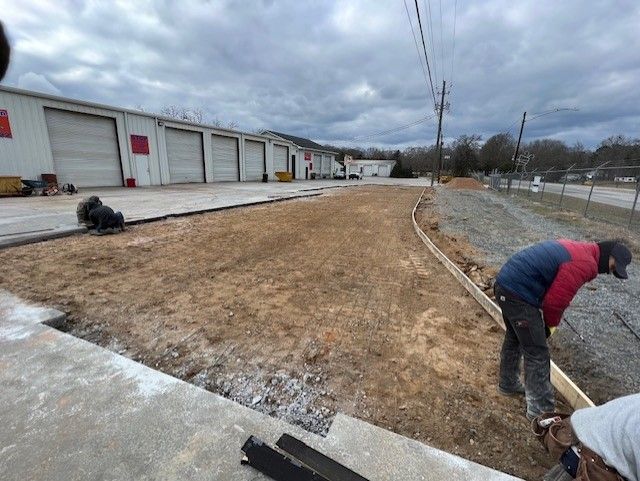 A group of men working on a construction site