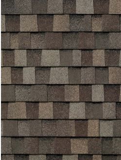 A close up of a row of shingles on a roof.