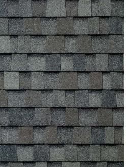 A close up of a roof made of shingles.