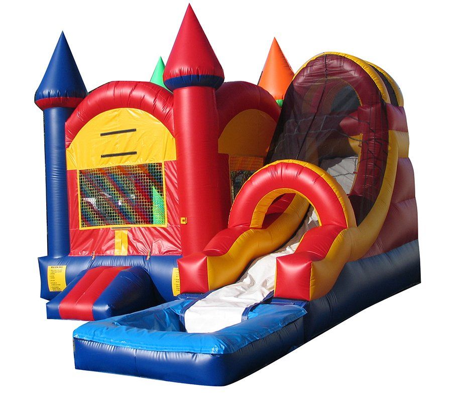 5-in-1 Combo Castle Bouncer with Slide