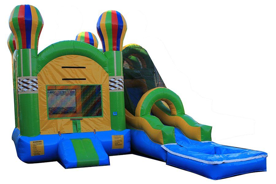 5-in-1 Hot Air Balloon Combo Bouncer with Slide