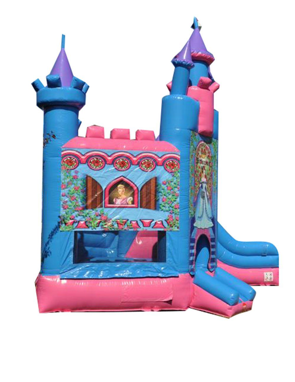 Blue Princess Bouncer Combo with Slide