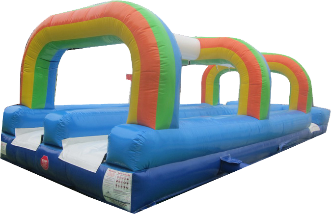 Rainbow Double Lane Slip ‘N’ Slide