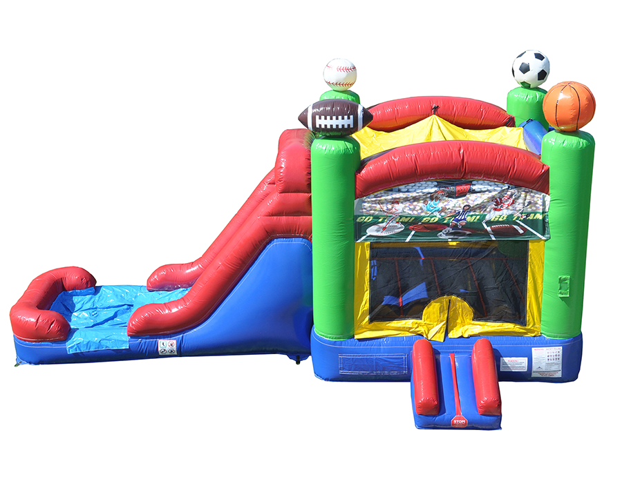 5-in-1 Sports Combo Bouncer with Slide